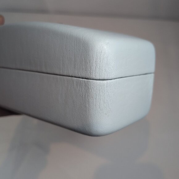 Karen Walker Eyewear Glasses Sunglasses Light Blue Faux Leather Hard Case Only - Picture 7 of 14